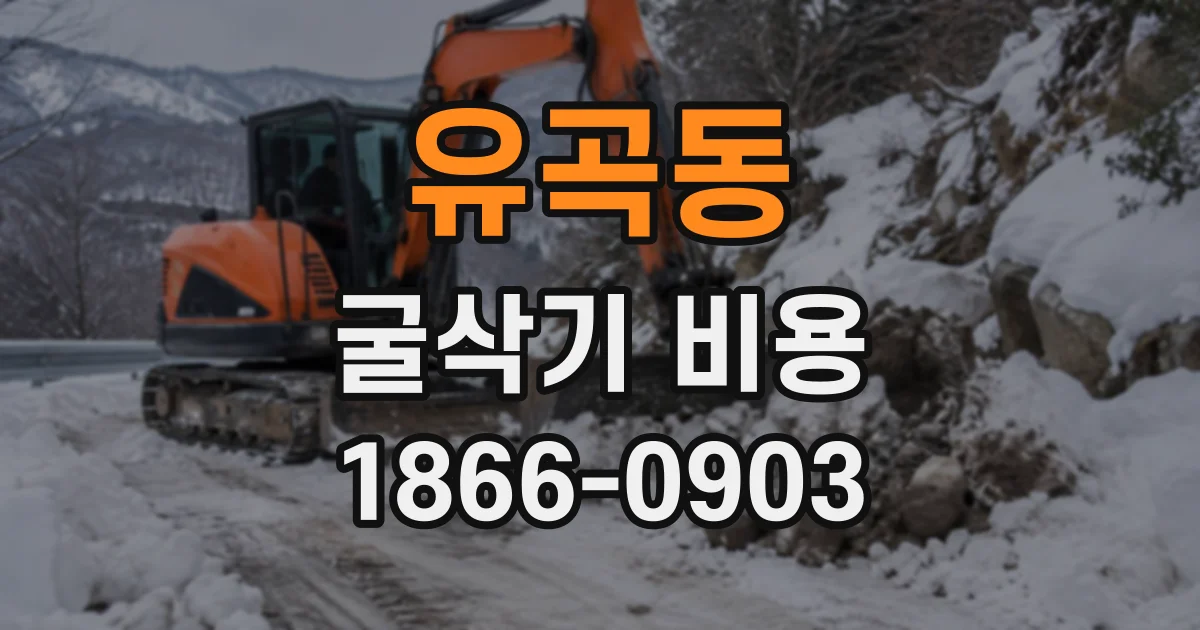 유곡동 굴삭기비용