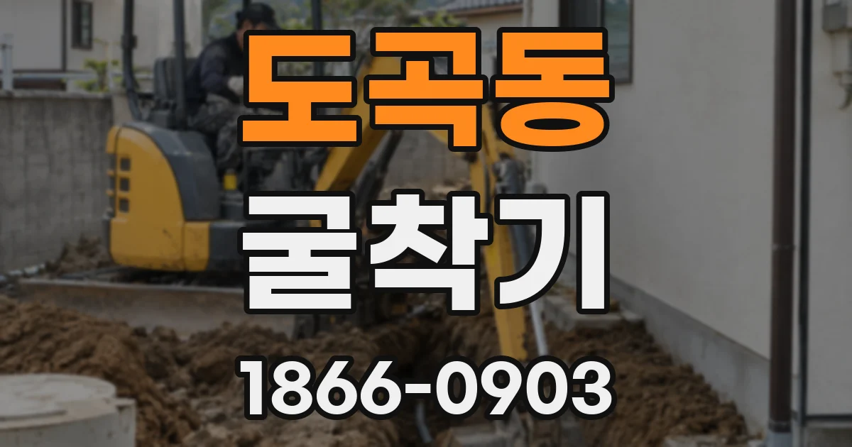 도곡동 굴착기