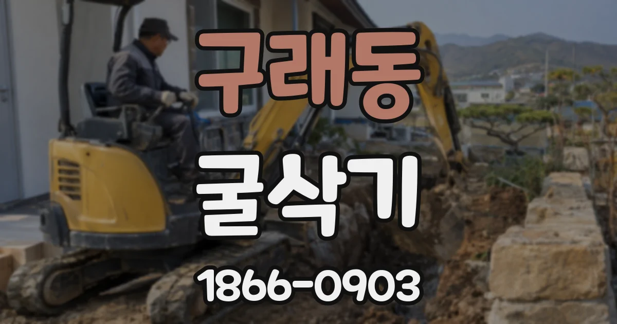 구래동 굴삭기