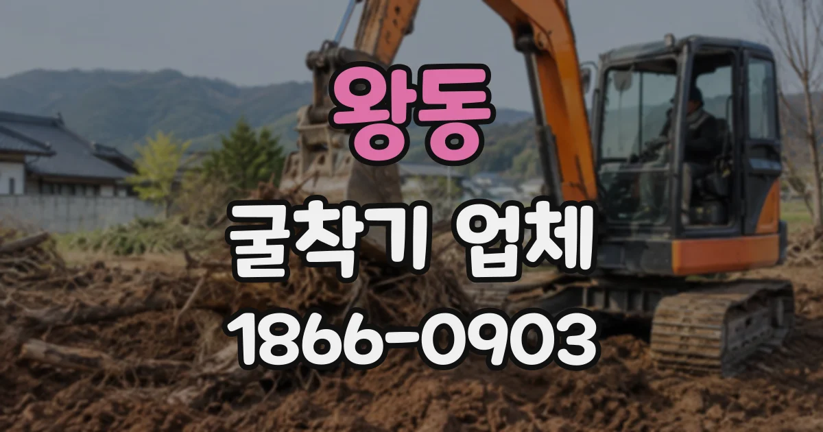 왕동 굴착기업체