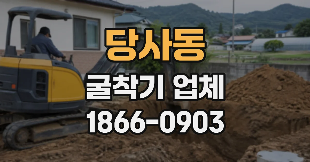 당사동 굴착기업체