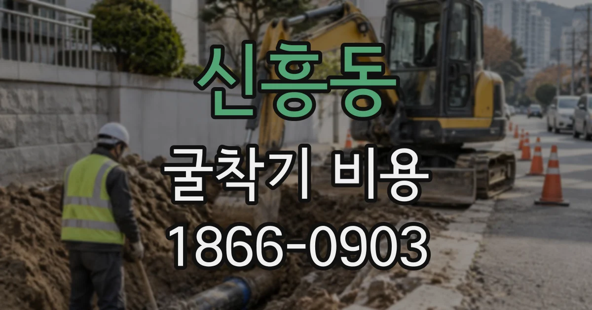 신흥동 굴착기비용