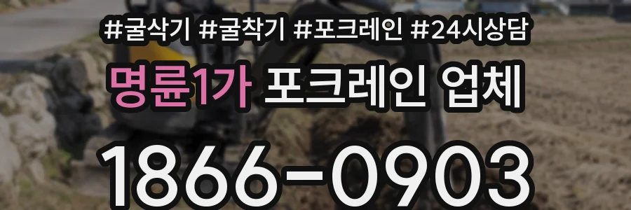 명륜1가 포크레인 업체