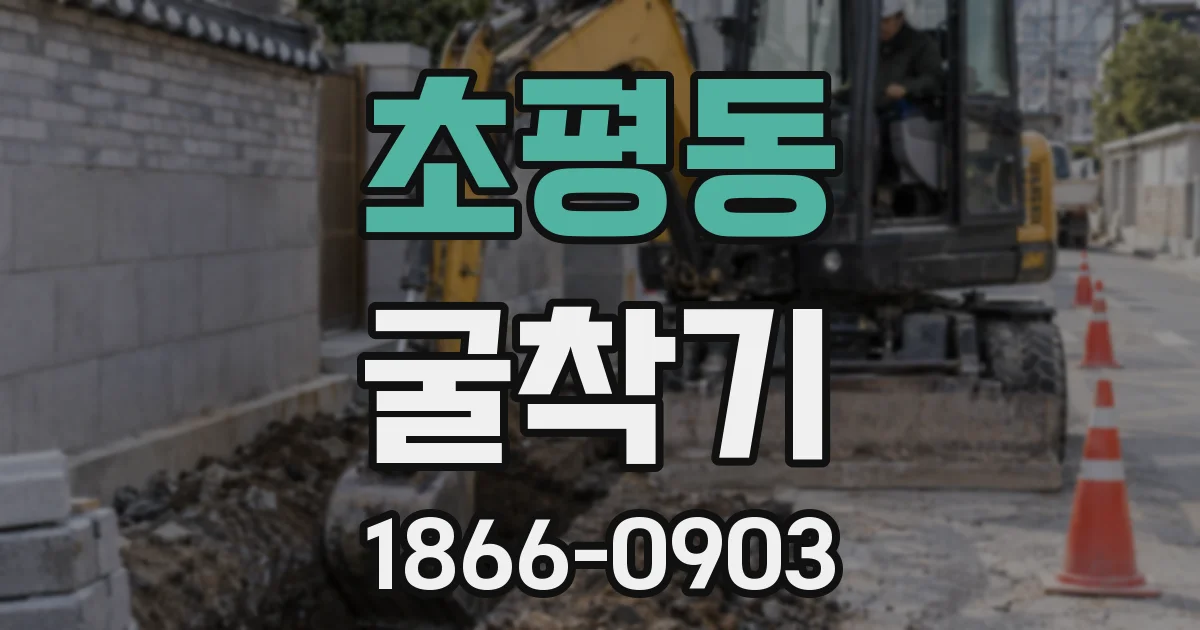 초평동 굴착기