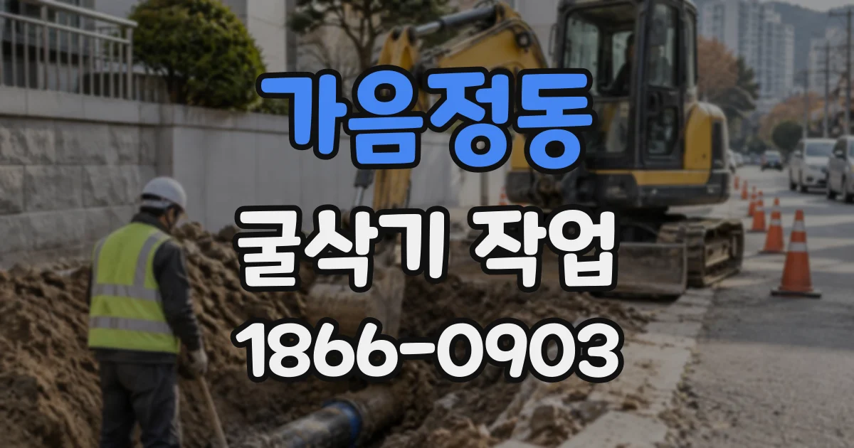 가음정동 굴삭기작업