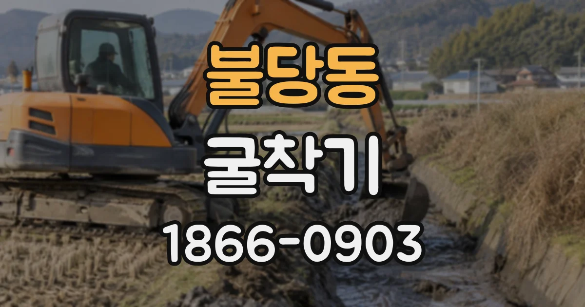 불당동 굴착기