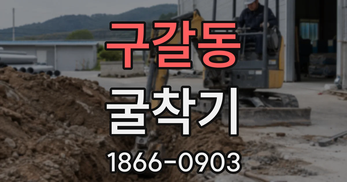 구갈동 굴착기