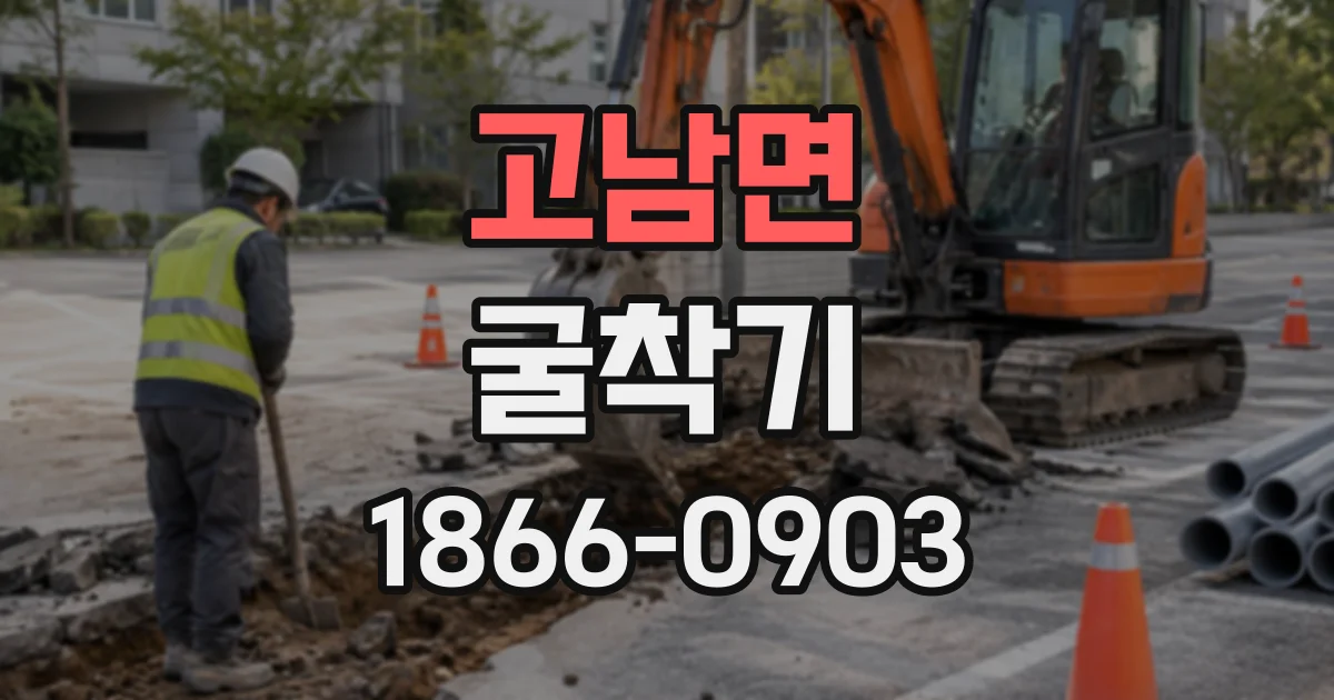 고남면 굴착기