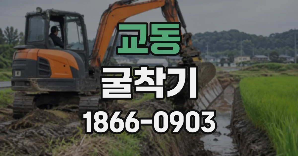 교동 굴착기
