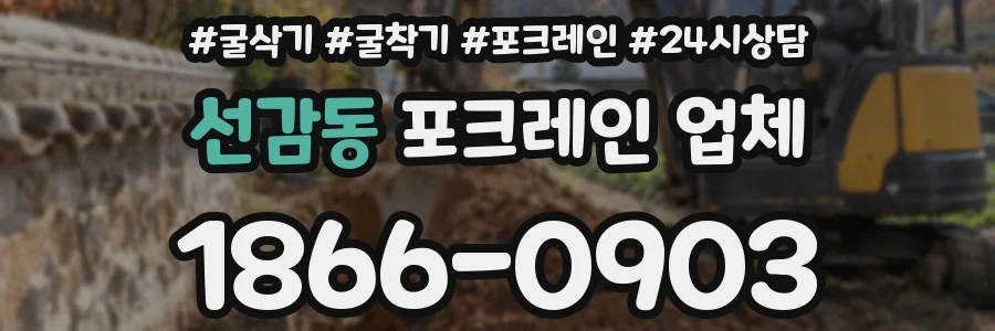 선감동 포크레인 업체