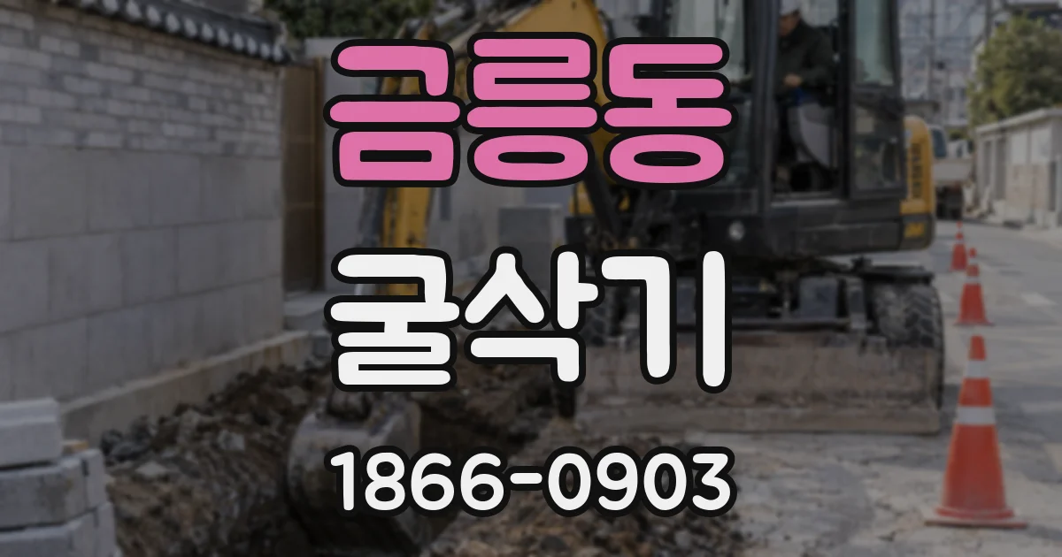 금릉동 굴삭기