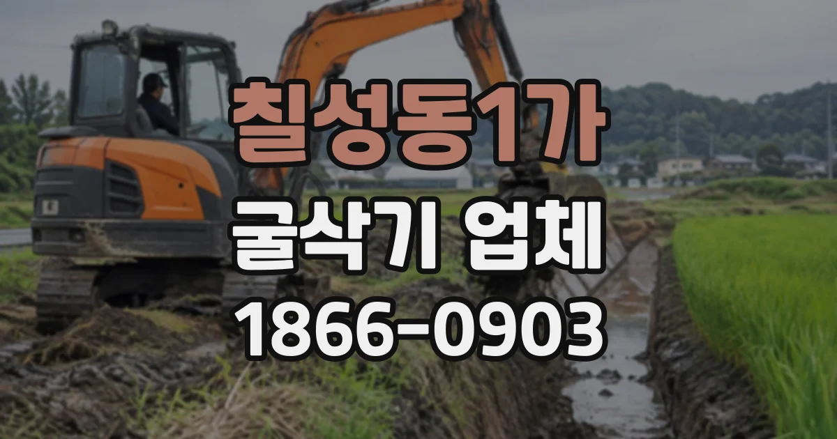 칠성동1가 굴삭기업체