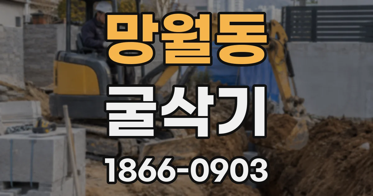 망월동 굴삭기