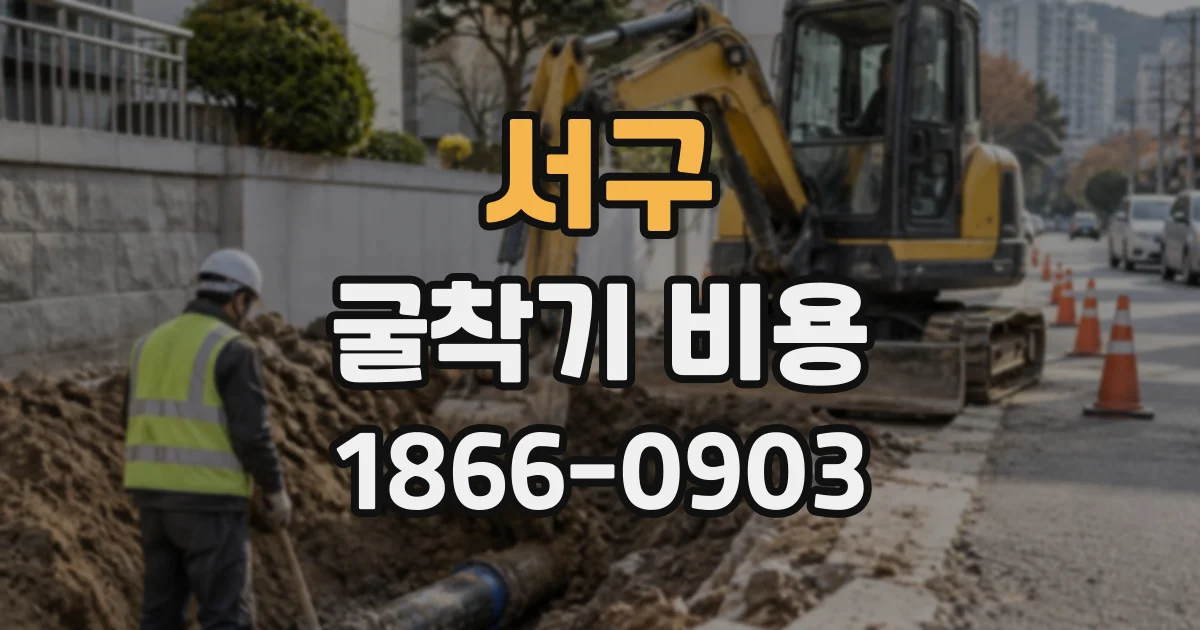 서구 굴착기비용