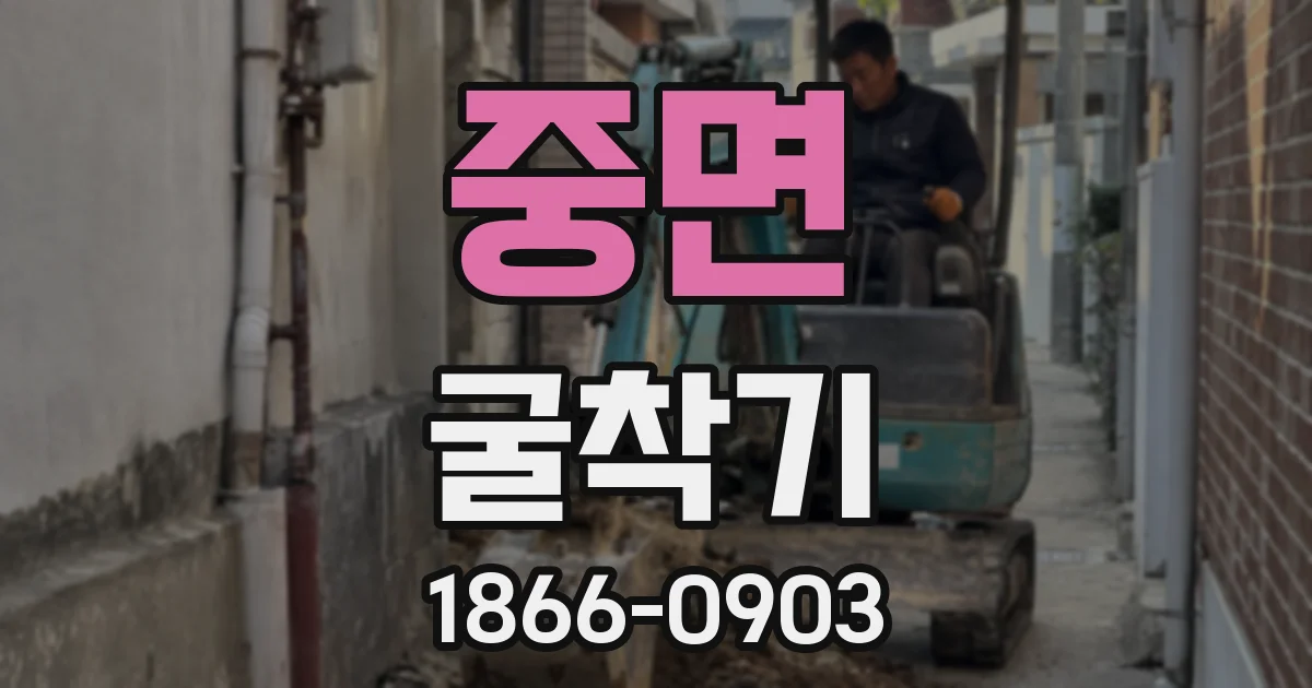 중면 굴착기