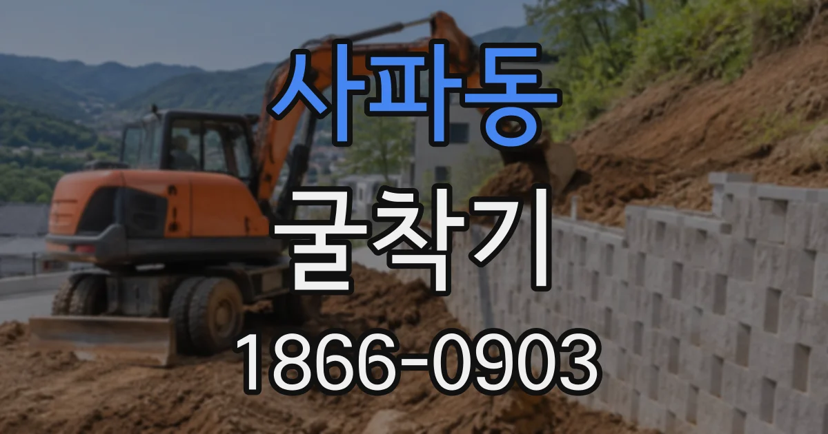 사파동 굴착기