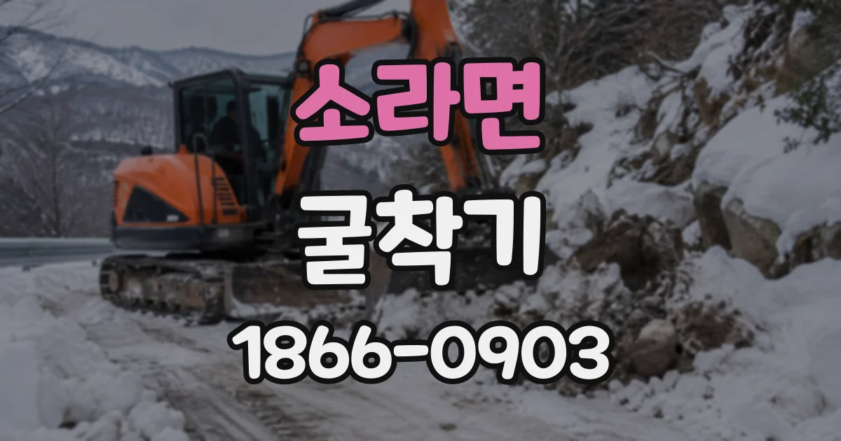 소라면 굴착기