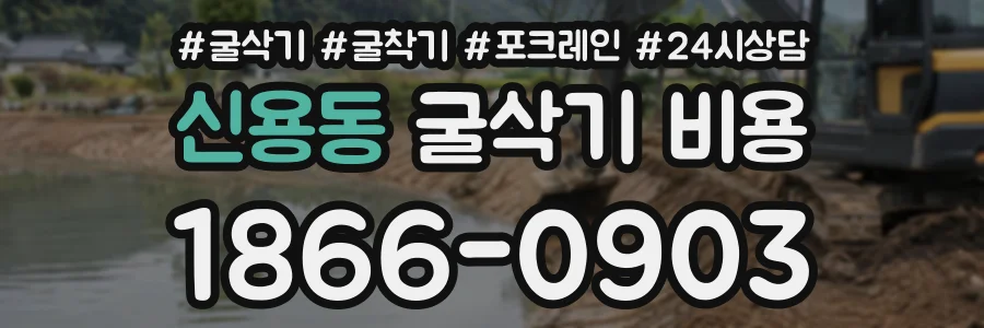 신용동 굴삭기비용 상담 전화 1866-0903