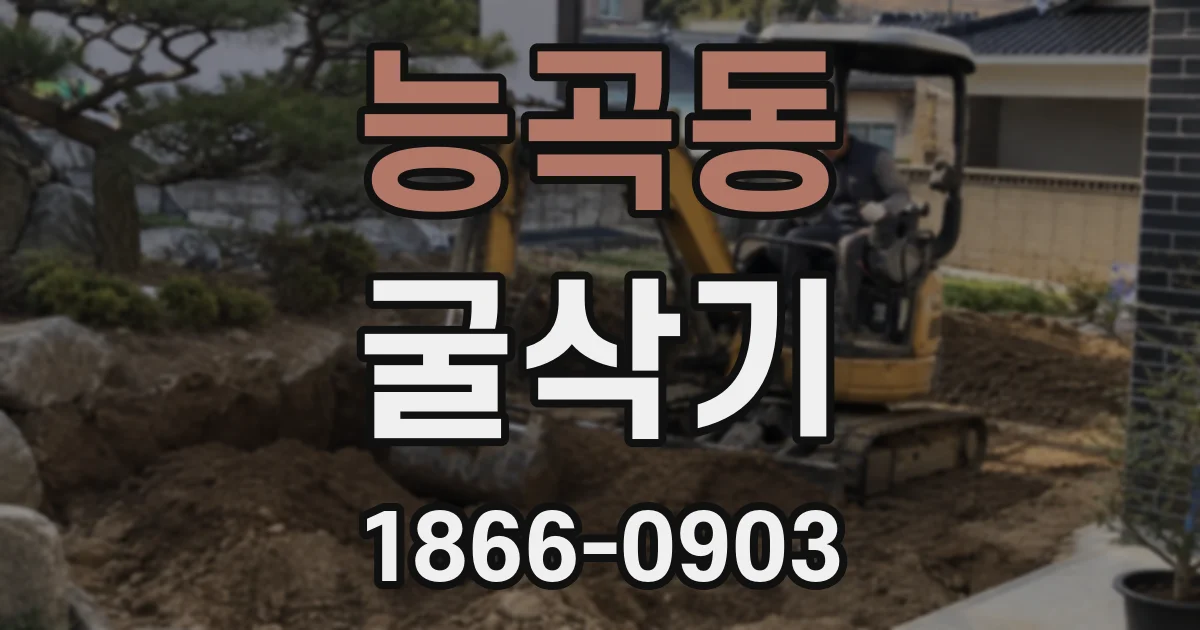 능곡동 굴삭기