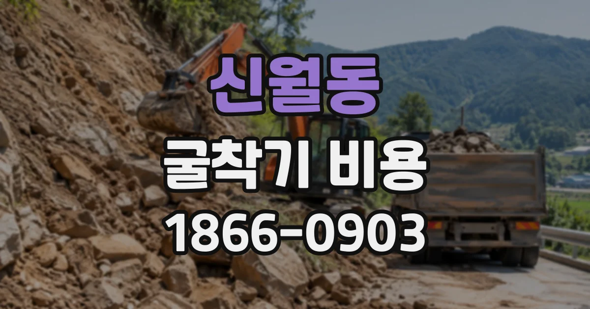 신월동 굴착기비용