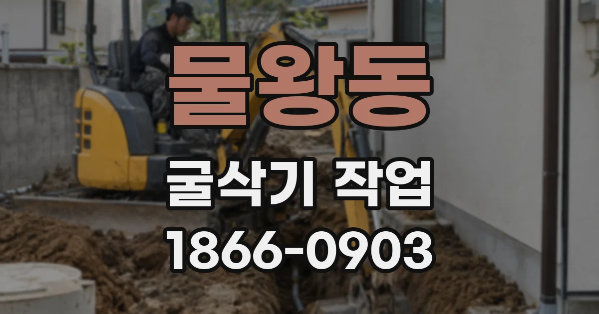 물왕동 굴삭기 작업