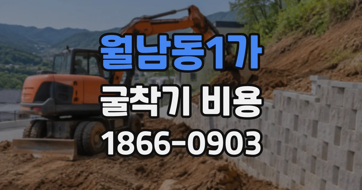 월남동1가 굴착기비용