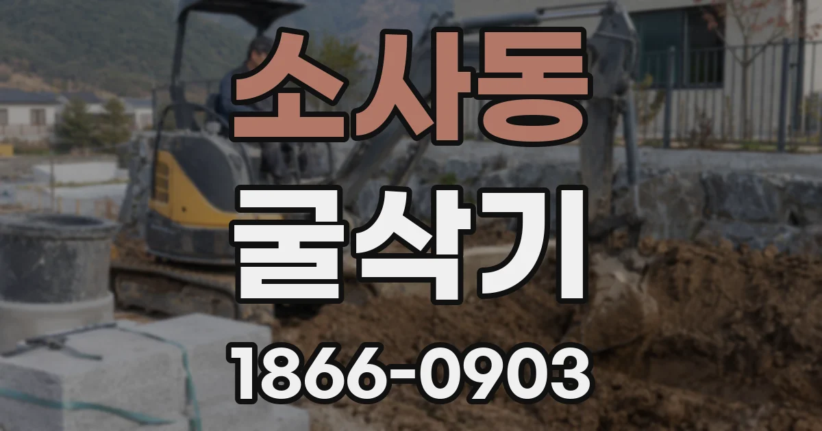 소사동 굴삭기
