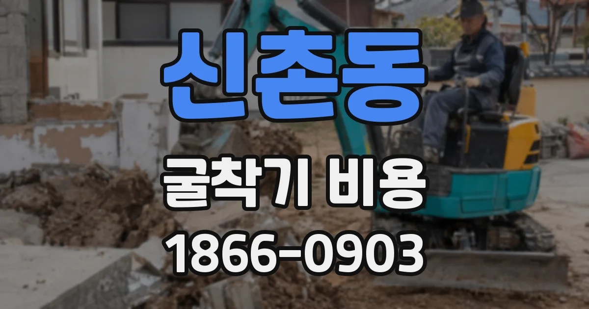 신촌동 굴착기 비용