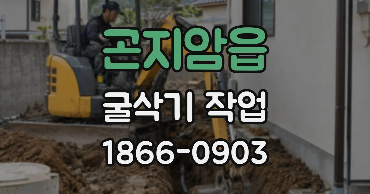 곤지암읍 굴삭기 작업