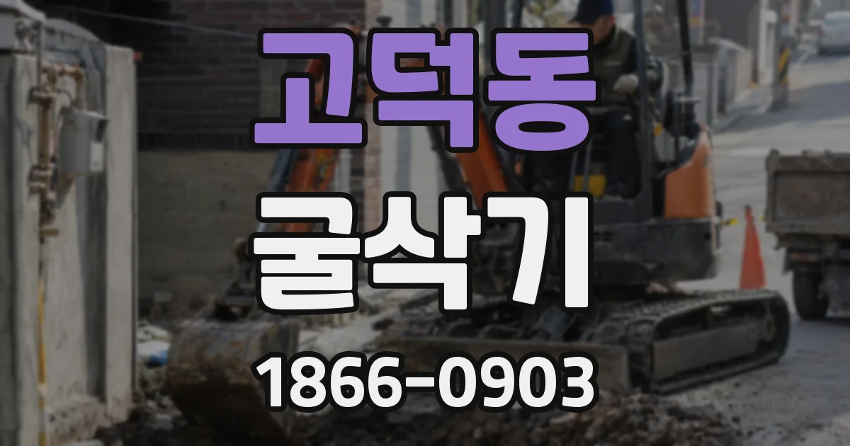 고덕동 굴삭기