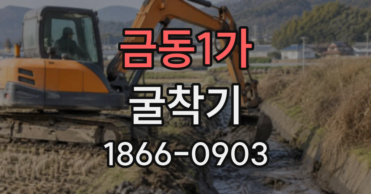금동1가 굴착기