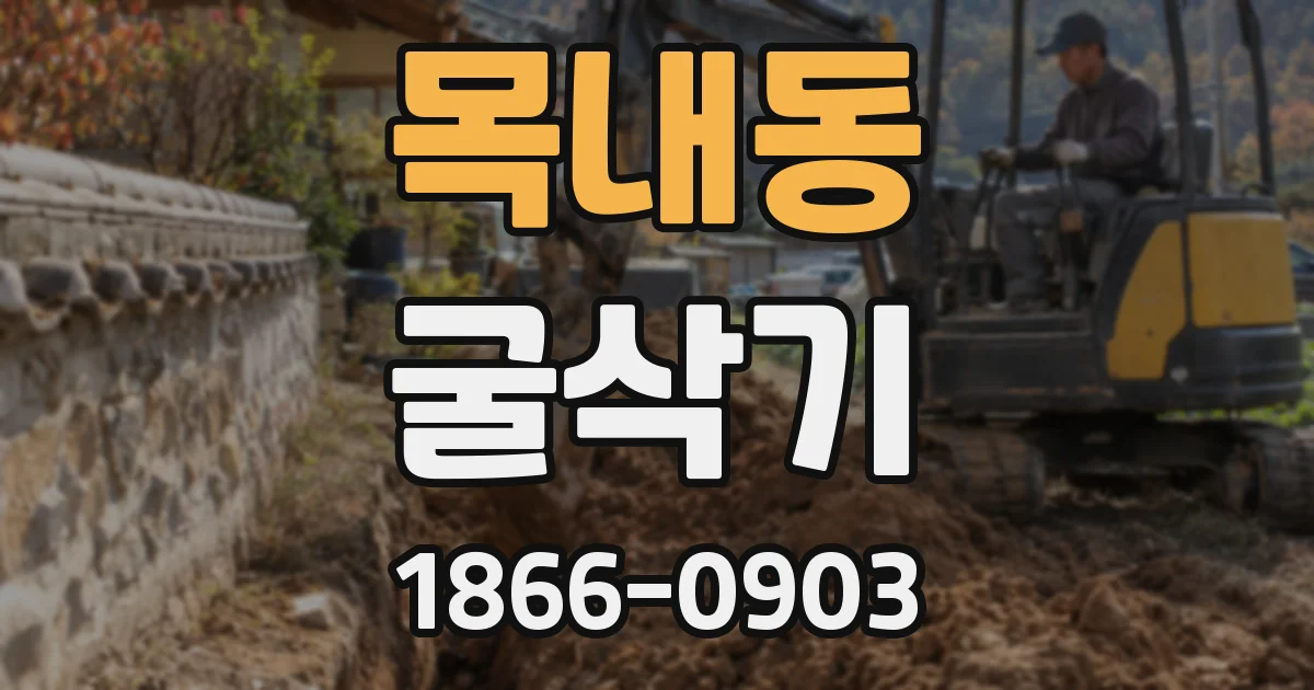 목내동 굴삭기