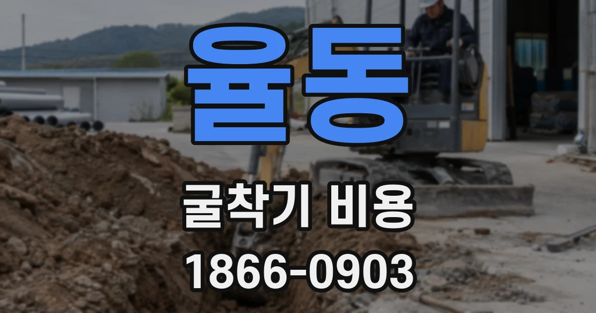 율동 굴착기 비용