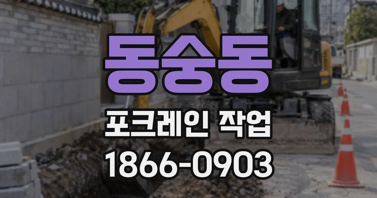 동숭동 포크레인 작업