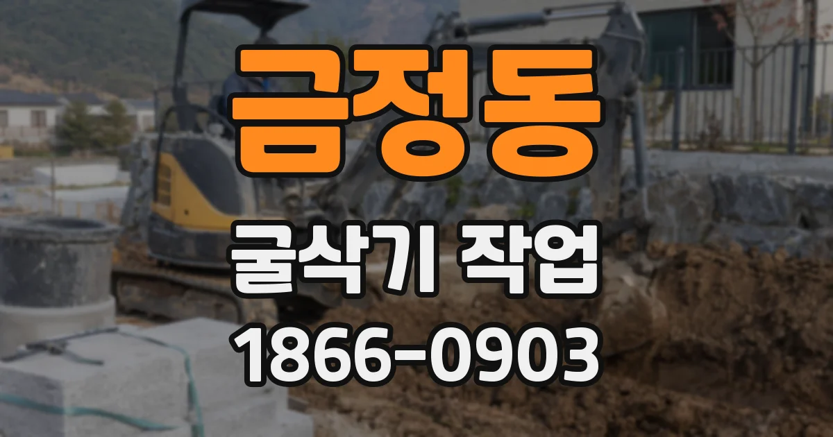 금정동 굴삭기 작업