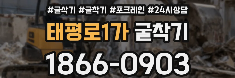 태평로1가 굴착기