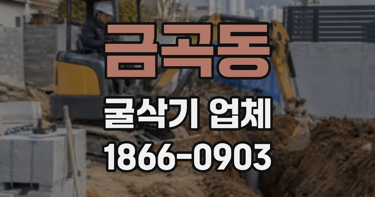 금곡동 굴삭기 업체