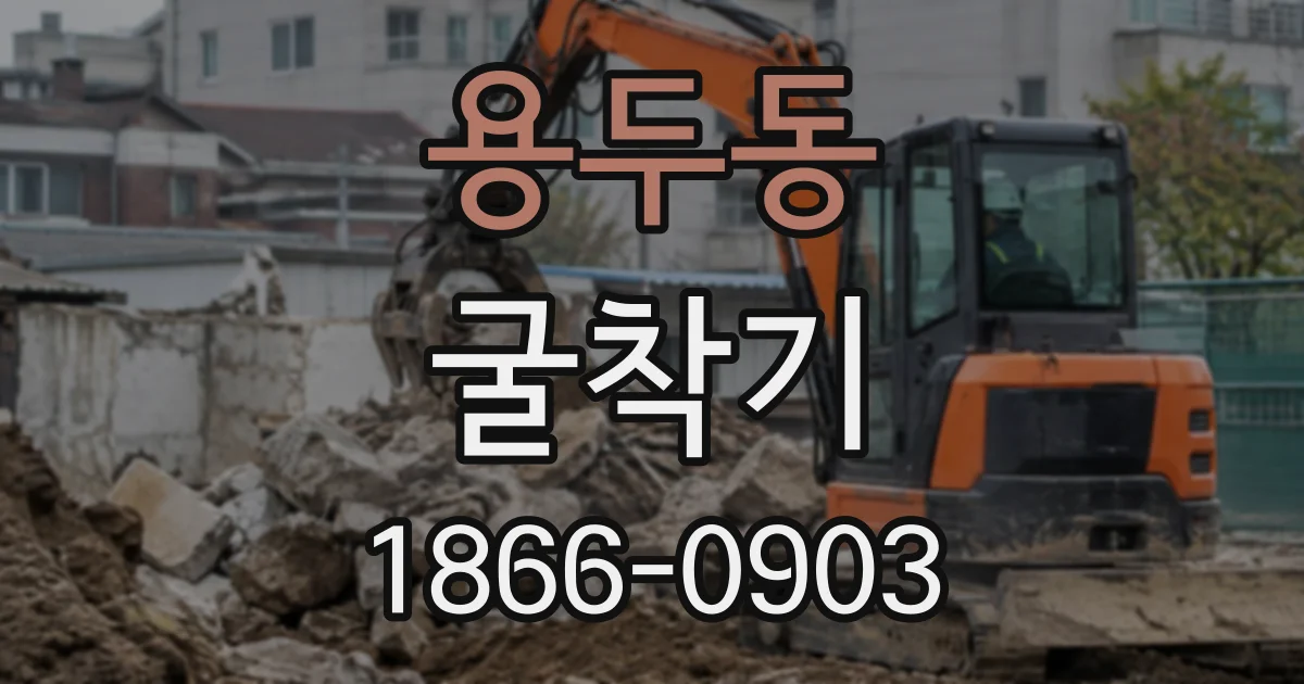 용두동 굴착기