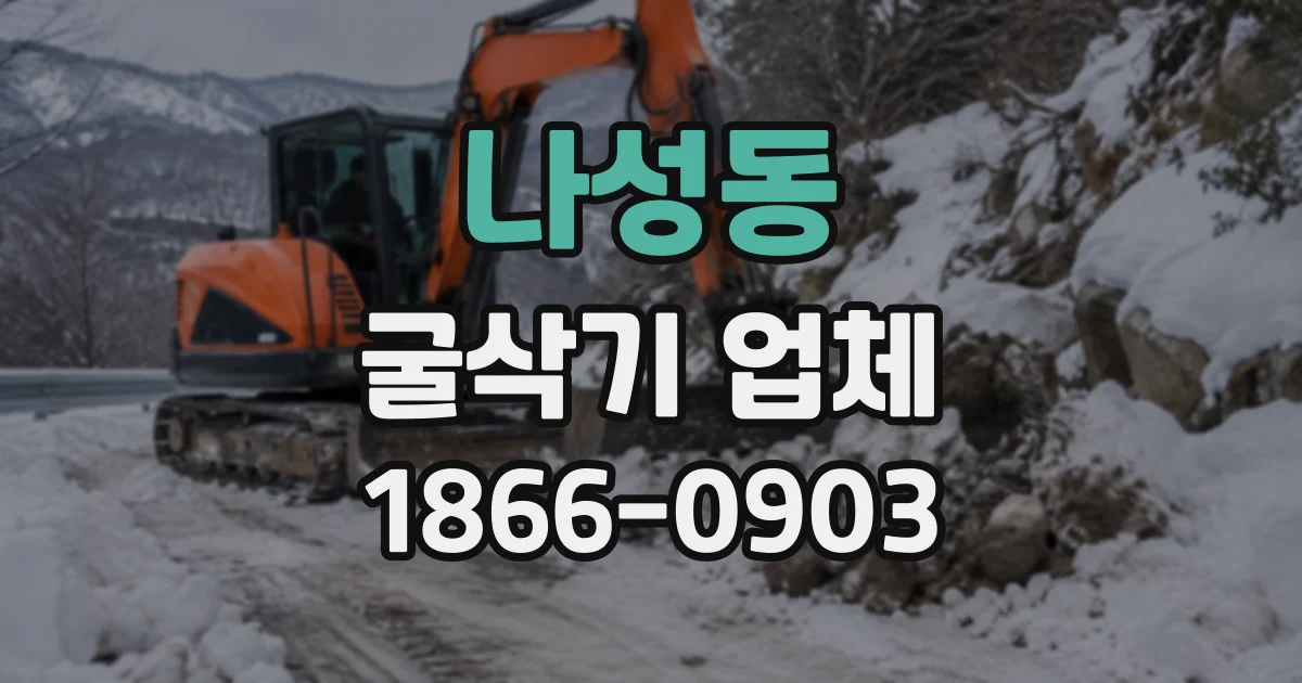 나성동 굴삭기업체