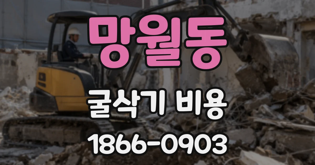 망월동 굴삭기 비용