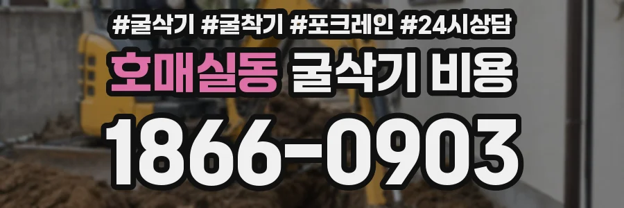호매실동 굴삭기 비용