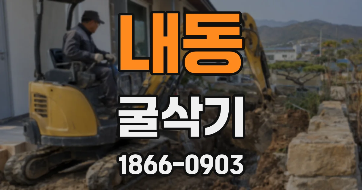 내동 굴삭기