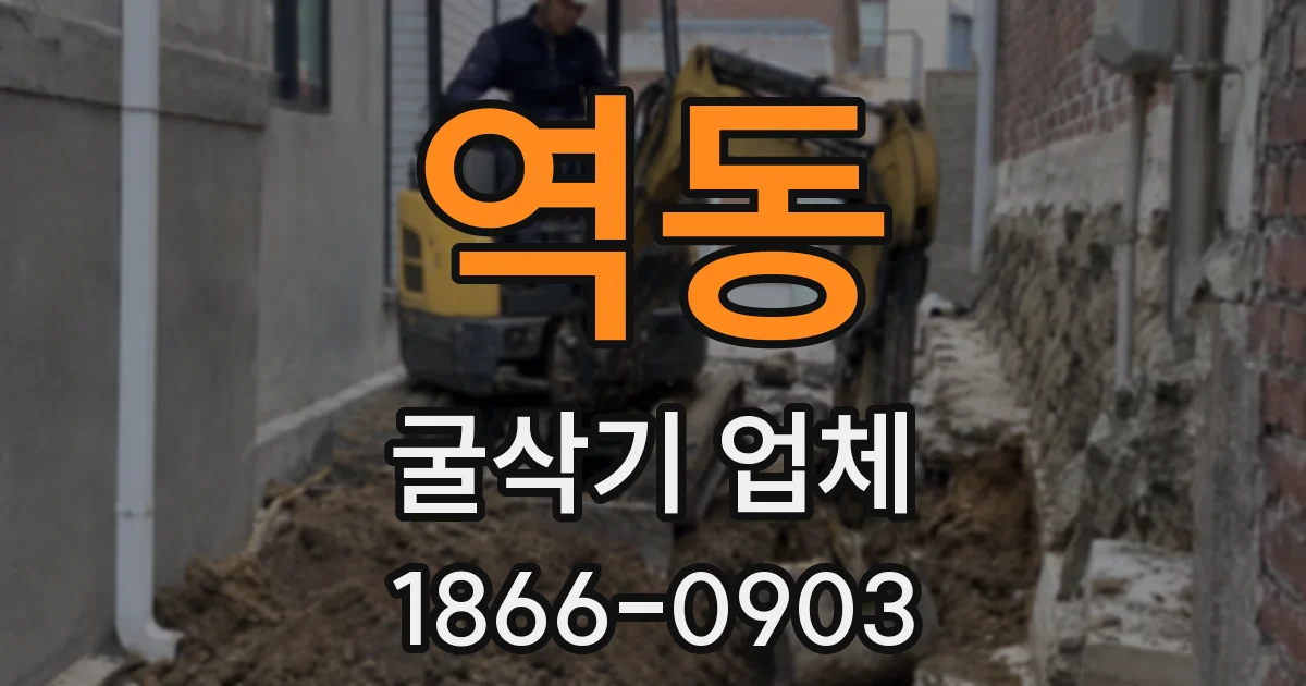 역동 굴삭기 업체