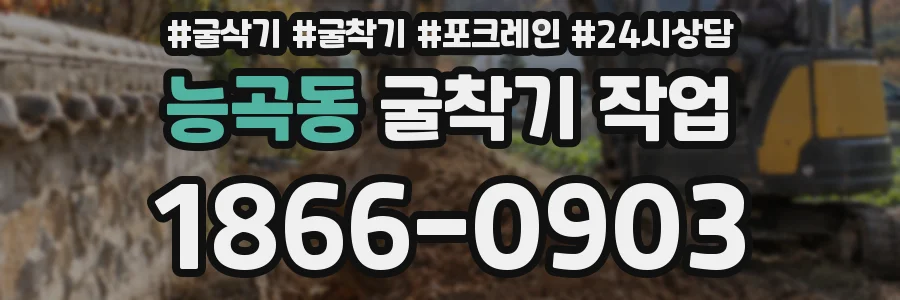 능곡동 굴착기 작업