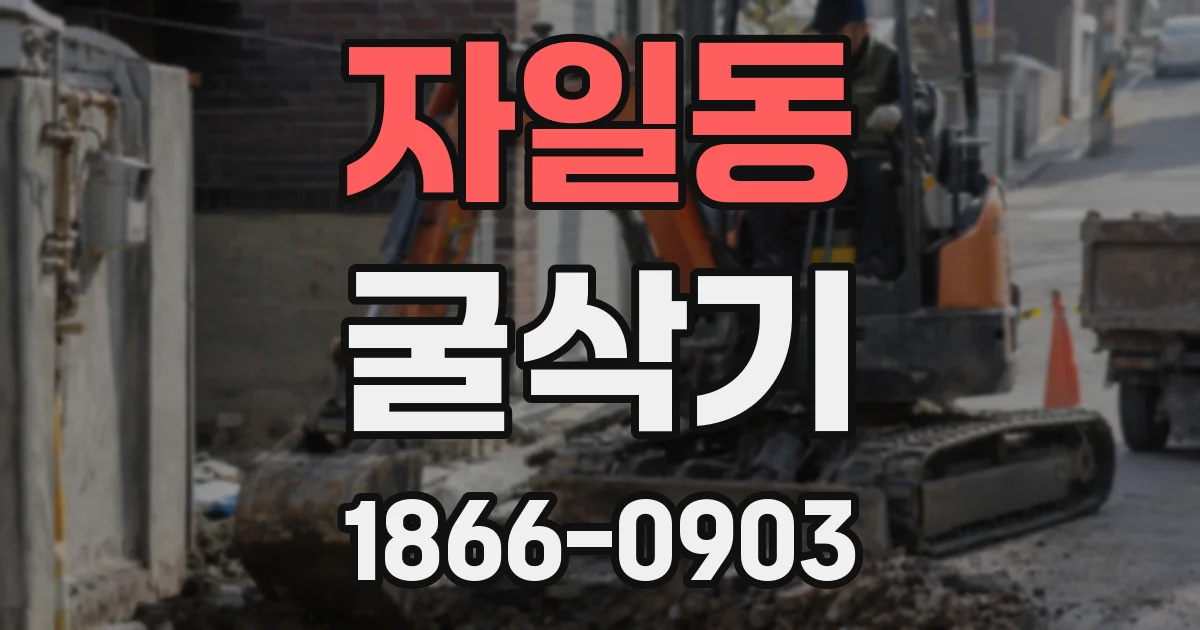 자일동 굴삭기