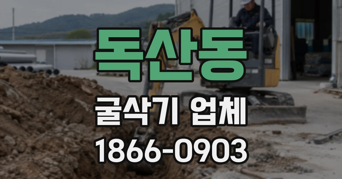 독산동 굴삭기 업체