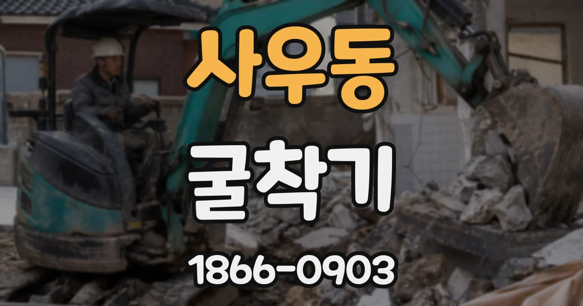 사우동 굴착기