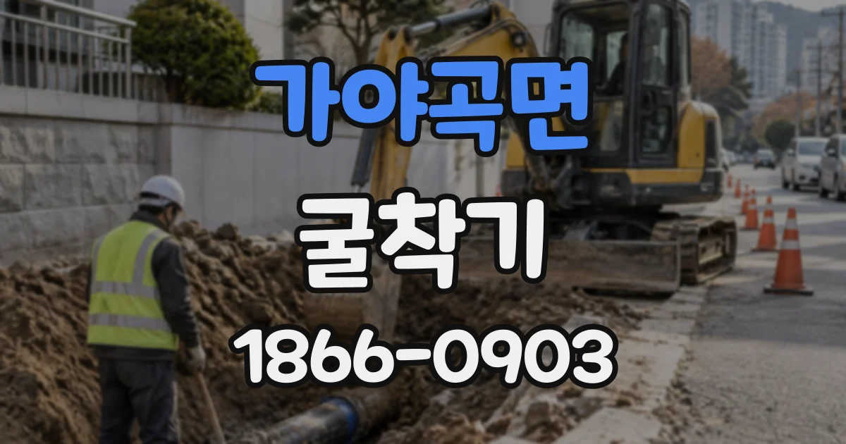 가야곡면 굴착기