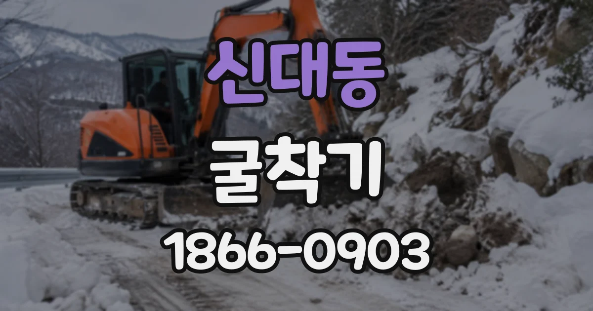신대동 굴착기