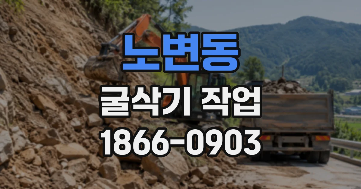 노변동 굴삭기작업